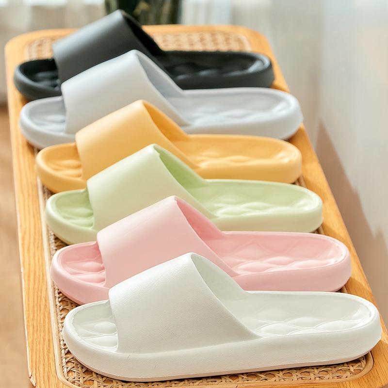 Summer stepping on shit slippers women's new eva indoor home couple non-slip bathroom massage cool slippers men
