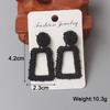 Square Long Hanging Earrings for Women Colorful Enamel Geometric Statement Dangle Earrings Girls Drop Earrings pendientes
