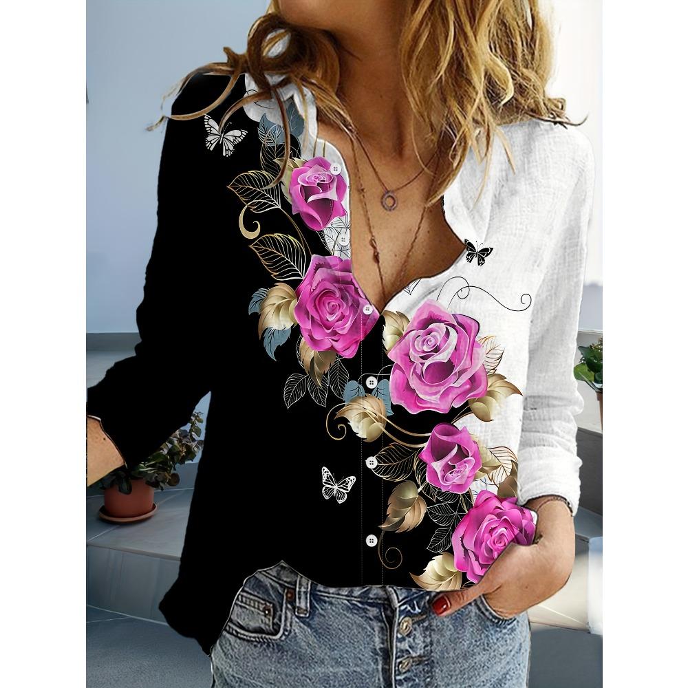 

Women s Lightweight Polyester Shirt - Middle Eastern Style Abstract Print S