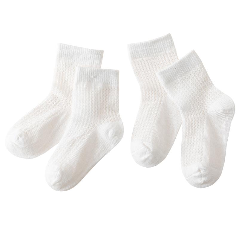 New White Baby Socks Summer Cotton Casual Boys and Girls Baby Socks