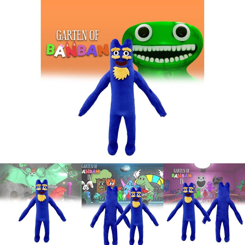 Adorable Purple Yellow Mustache Garten Of Banban Plush Toy Soft Pp Cotton Stuffed Doll