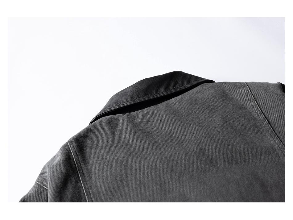 SKRSANYU Men's Retro Barn Style White Duck Down Jacket SYY1039