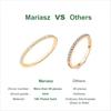 1/3PCS Thin Dainty Stackable Ring Mariasz Minimalist Full Eternity Band Cubic Zirconia Gold Plated Pave Rings for Women