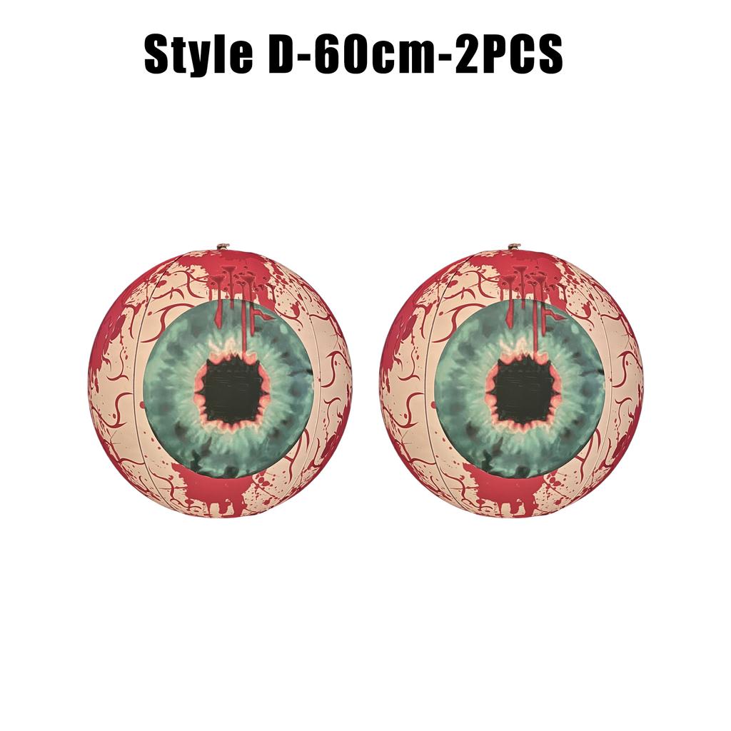 Giant LED Inflatable Eyeball Remote Color Change Halloween Pumpkin Ball Garden Decor Xmas Light Sphere Weather Resistant Display