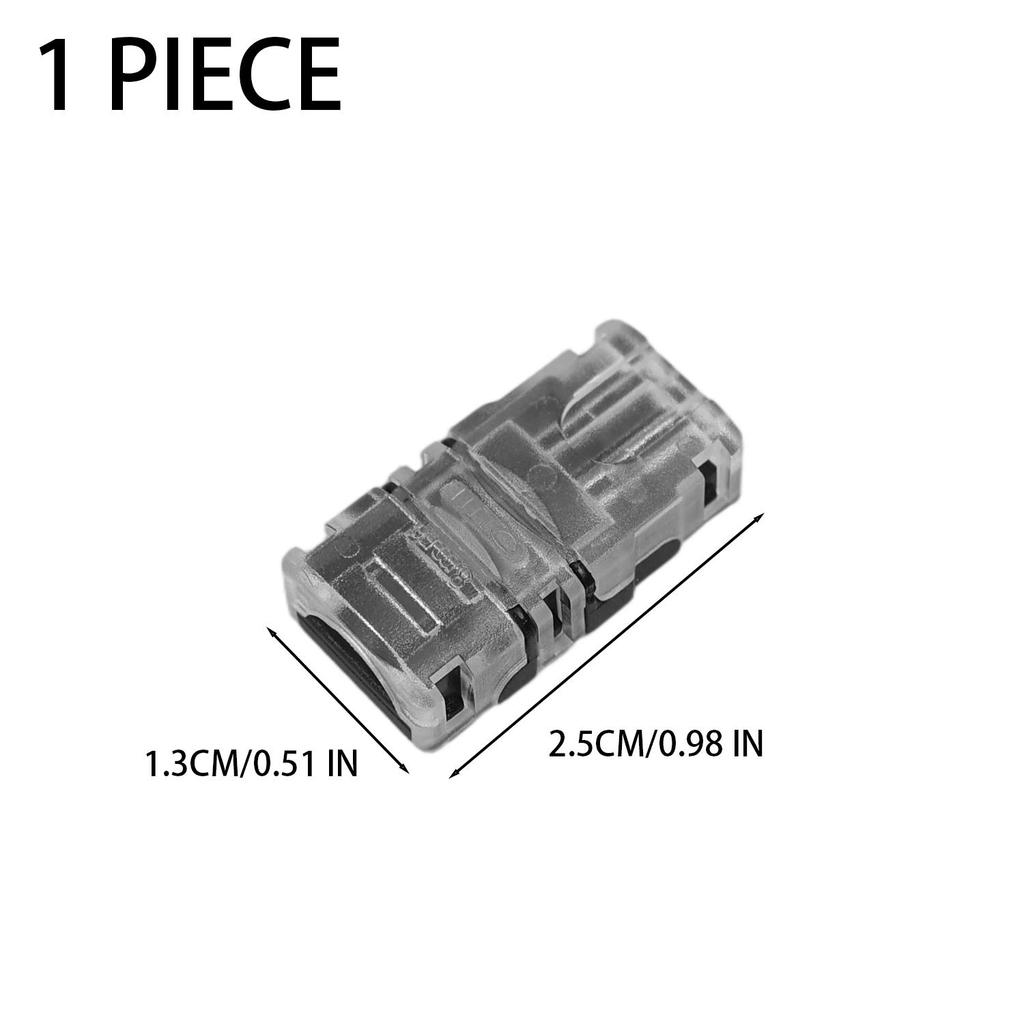 8mm 10mm LED Light Strip Connectors Solderless Quick Connect Cable Clips for LED Light Tape Electrical Wire Connect Terminals