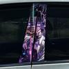 1/2X Demon Anime Boy Car Center Pillar Sticker B Pillar Protective Film Decoration