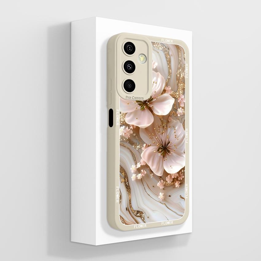 Husă Pentru Samsung M36 M55 M56 A25 A26 A17 F56 Husă Telefon Floare Pictură în Ulei Frumoasă Protecție Ecran Bară de Protecție Moale Husă Rezistentă la Praf Pentru Carcasă Samsung