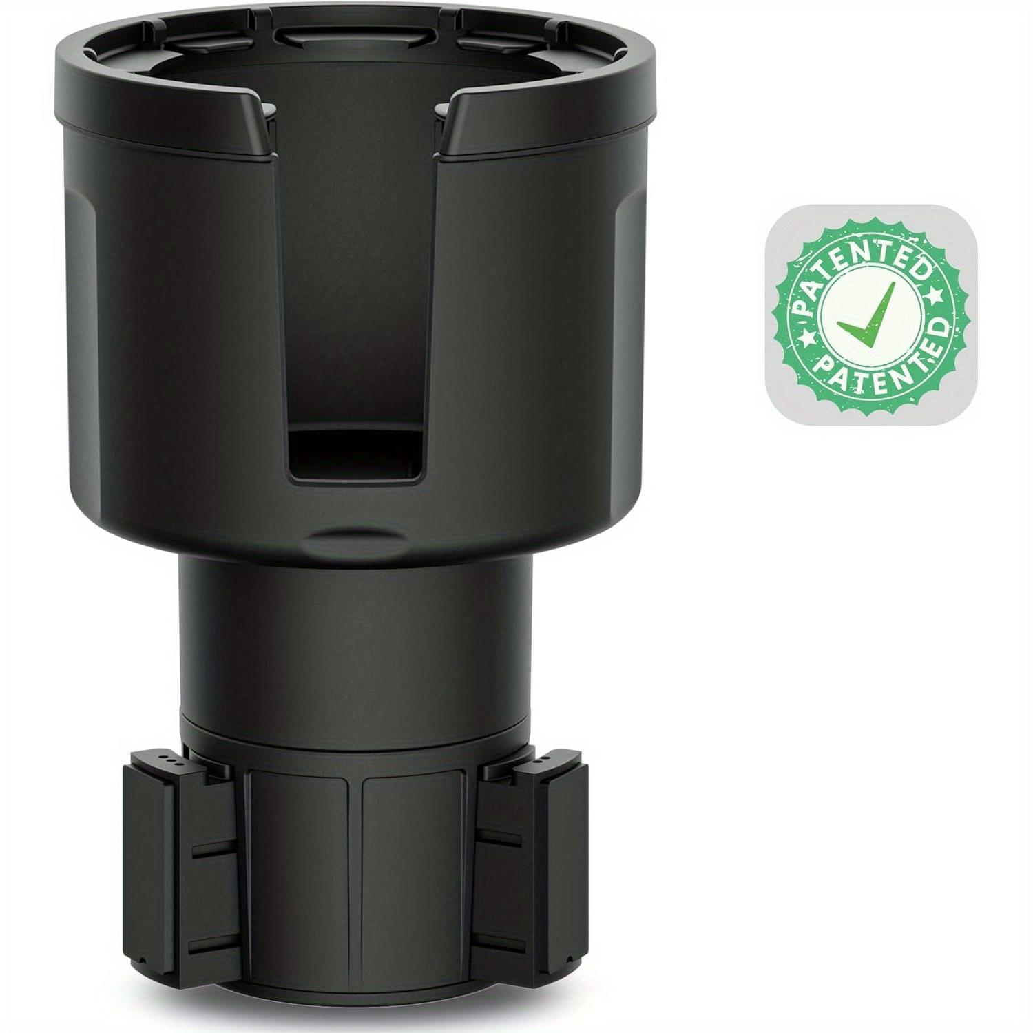 

Car cup holder extender, adjustable expandable insert extender, car adapter for accommodating water cup holders чёрный