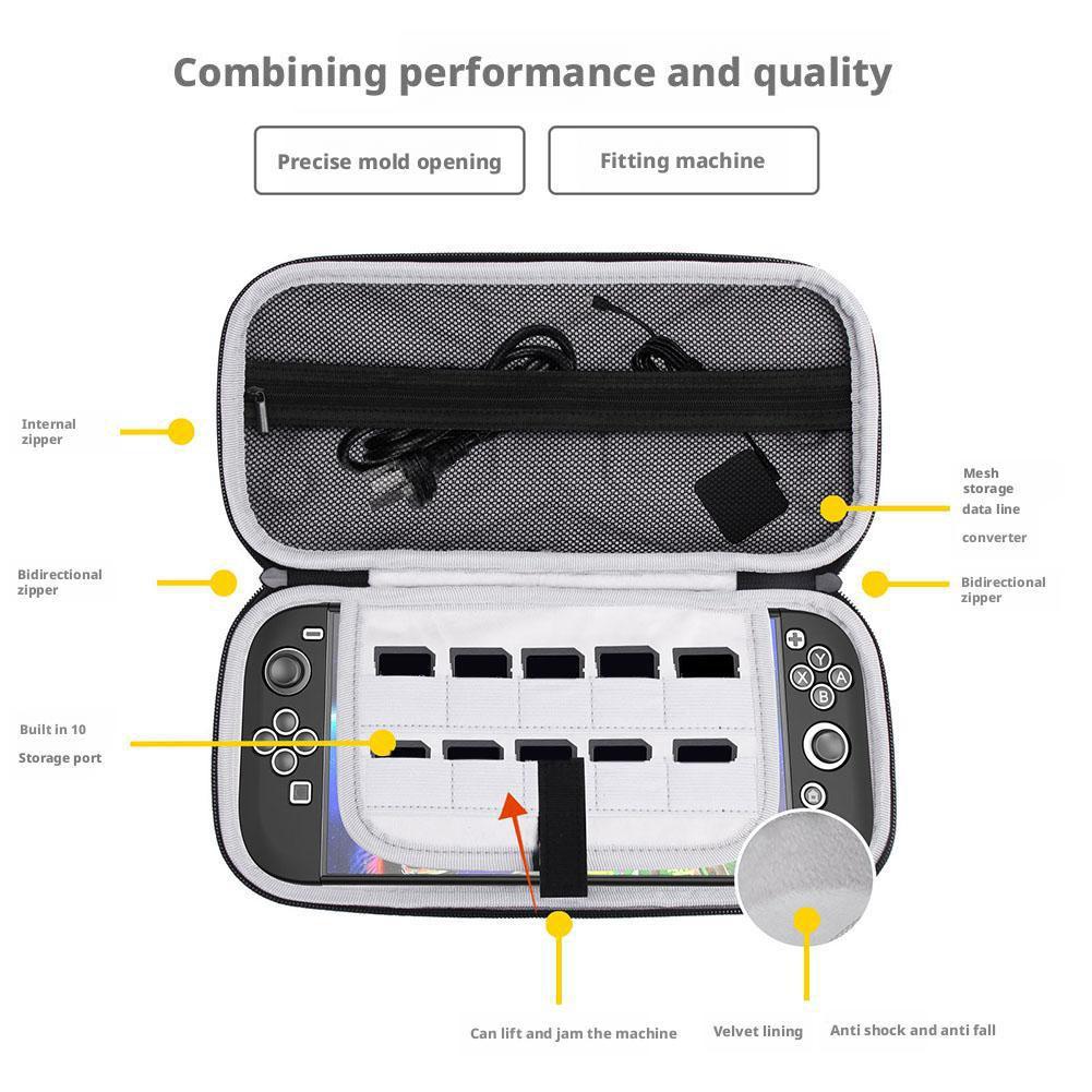 Carrying Case for NS Anti-scratch Portable Storage Bag Protective Travel Case Organizer Bag for Switch 2 Console & Accessories