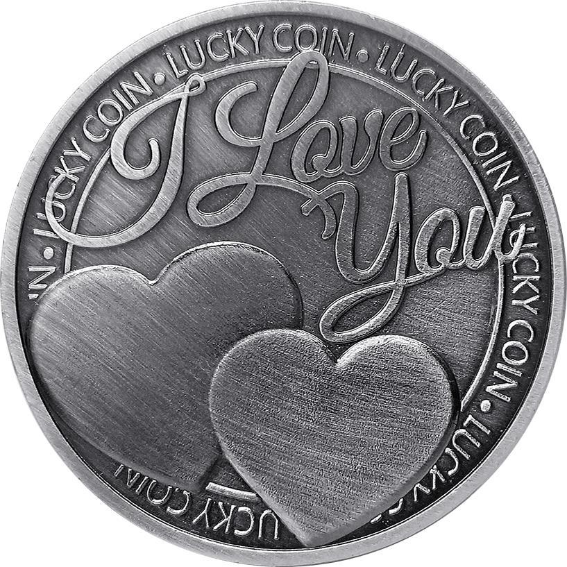 Valentine's Day gift, 520, love rose commemorative coin, coin, 52 languages, Qixi, gift for girlfriend, confession gift, hand gift