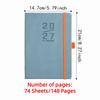 English A5 Agenda Planning Notebook Wear-resistant Office Work Planner  School Office Supplies
