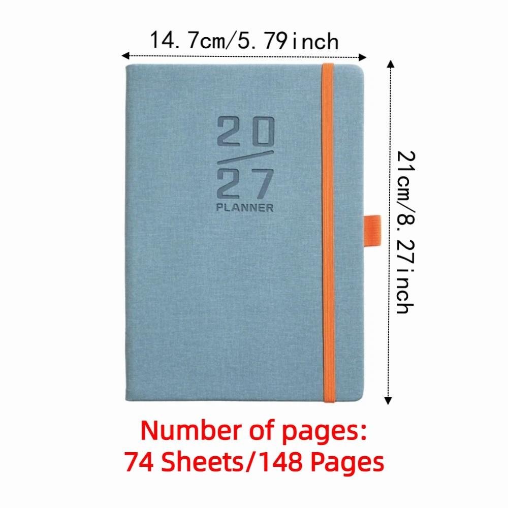English A5 Agenda Planning Notebook Wear-resistant Office Work Planner School Office Supplies
