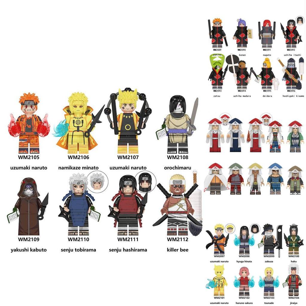 Naruto DIY Bausteine Figuren Set - Hochwertige Materialien Für Kinder Zum Bauen Ihrer Eigenen Helden