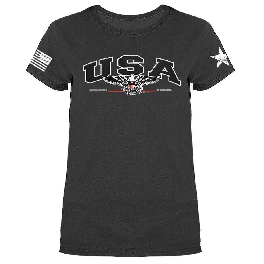 Соединенные Штаты Америки Флаг США Американская Гордость Патриотическая Футболка для Женщин Унисекс Футболка S
