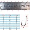 100Pcs/Box High Carbon Steel Fish Hook Durable High Strength Barbed Fishing Hooks With Ring For Carp Fishing Accessories