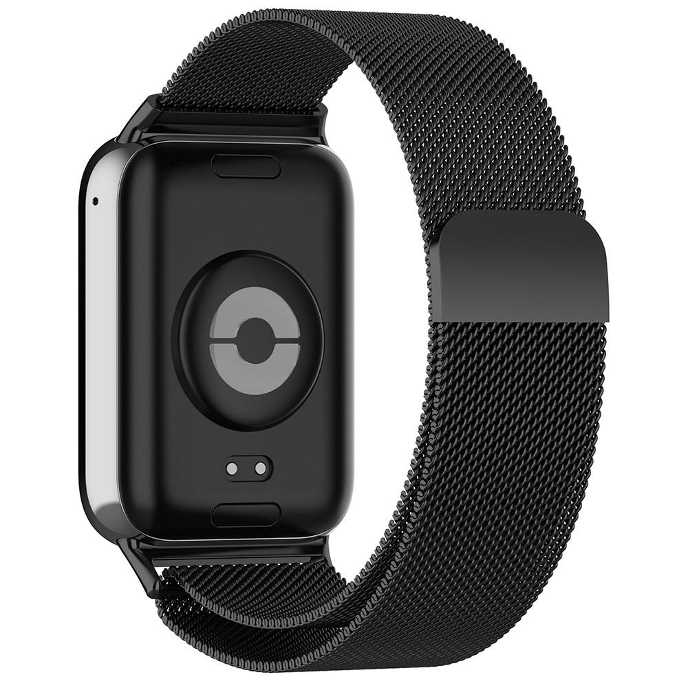 Cinturino In Silicone Per Xiaomi Mi Band 7 Pro - Sgancio Rapido, Chiusura In Acciaio, Colore Blu Notte