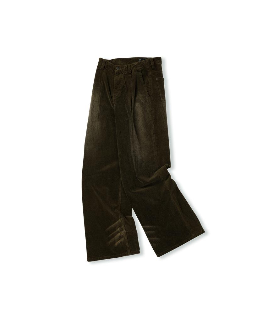 Ledeoli Washed Corduroy Pants [Black]
