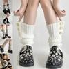 Lolitas Leg Warmers for Women Girls Button Leg Warmer Winter Knitted Long Socks Gothic Harajuku Leg Cover Streetwear