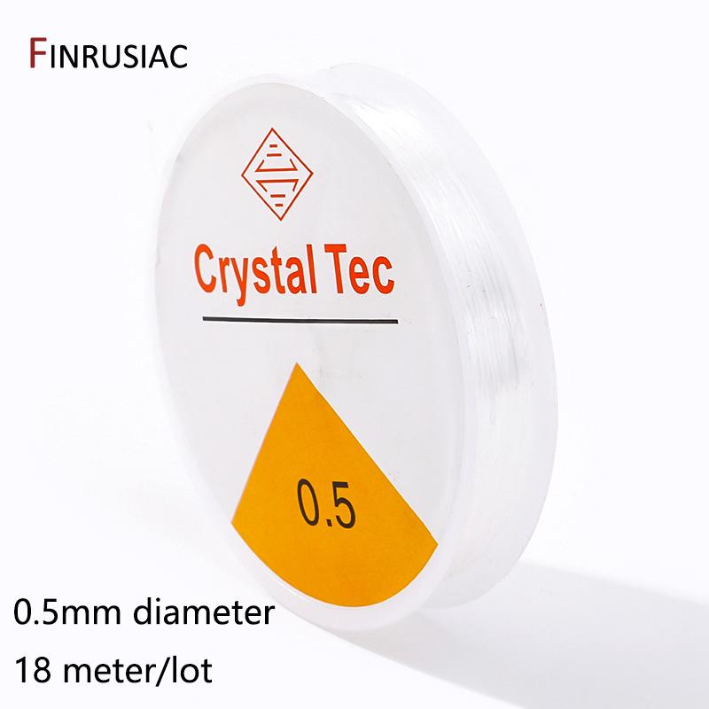 0.4-1.0mm Elastic Cord String Transparent Crystal Elastic Line For Jewelry Making,DIY Bracelet Necklace Beaded Accessories