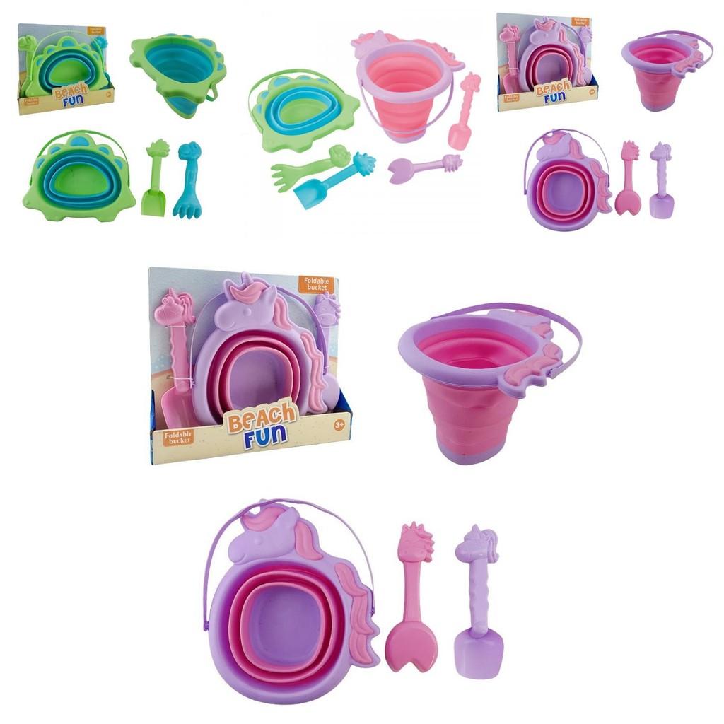 Versatile 2.5l Soft Silicone Folding Bucket Ideal For Kids Outdoor Sand Play Activities