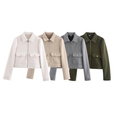 European & American Women's Fashion Casual Tweed Jacket