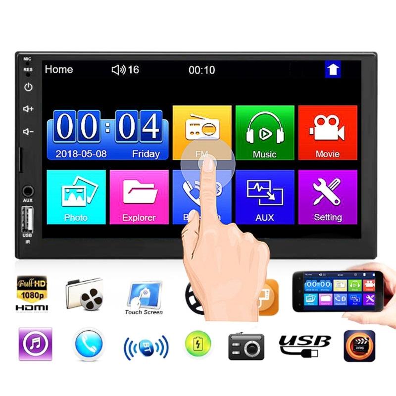 Universal Car Radio Stereo Aux Input Receiver AudioMP5 Multimedia Player 7 Inch