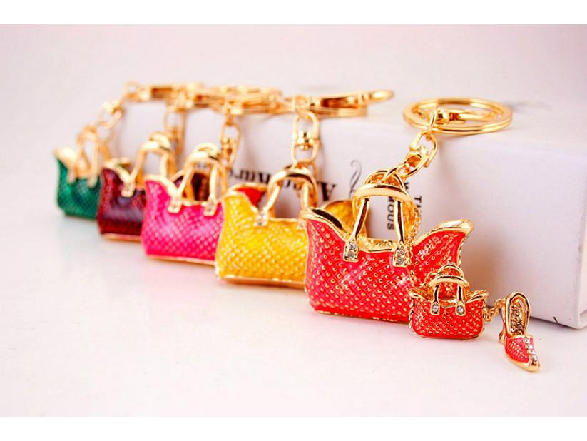 

Шикарный брелок для сумочки со стразами - Милый металлический кулон в подарок 53.8g, 13x4.7cm