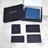 Used Excellent Condition Prada Bi-color Saffiano Leather Bifold Wallet, Blue X Navy