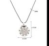 Long Spinner Pendant Necklace for Men Women Hip Hop Rotating Chain Unisex Streetwear Statement Layered Jewelry Gift for Birthday