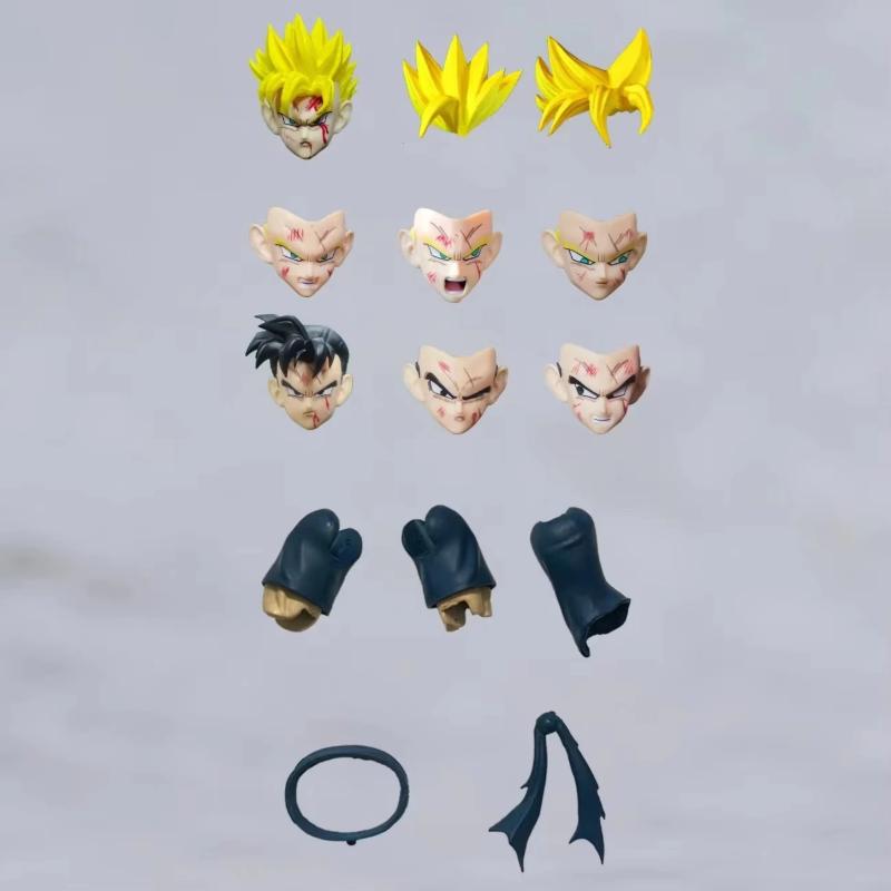 New N&T Nt Shf  Z Future Son Gohan Ssj 3.0 Kong Head Sculpt Accessory Pack Anime Action Figure Upgrade Parts Gifts
