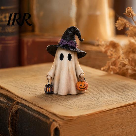 Halloween Holiday Decoration Advent Calendar, 24 Days Ghost Countdown Calendar with Reusable Collectible Figures, Gifts for Kids Boys Girls