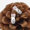 Women Cute Bowknot Ballet Shoes Shape Ear Studs Fashion Shiny Earrings Jewelry