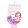 Creative Cake Digital Birthday Candle Purple Gradient Angel Girl Birthday Handmade Candle
