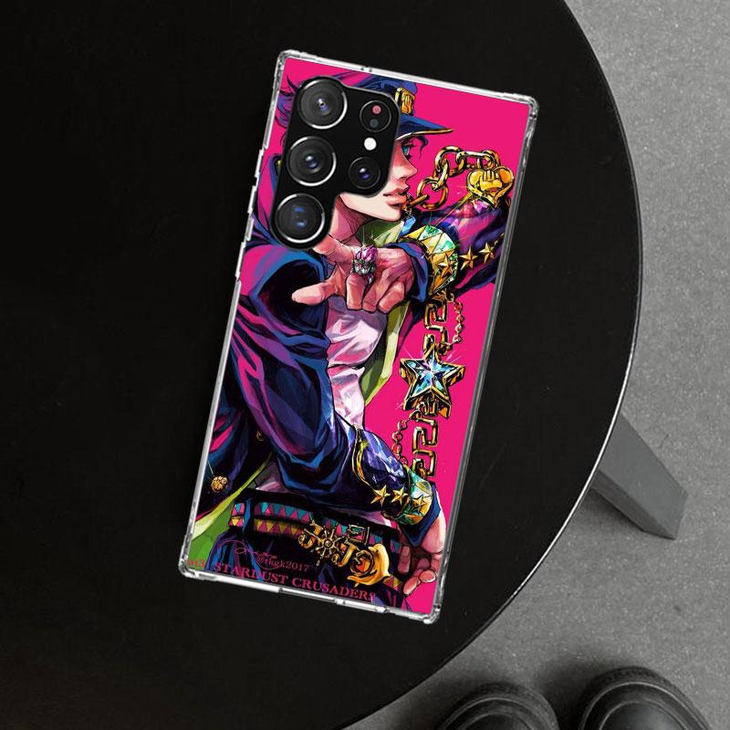 JoJo's Bizarre Adventure Kujo Jotaro Phone Case Cover for Samsung Galaxy S26 S25 Edge S24 S23 Ultra S22 Plus S21 FE S20 + Art Cu