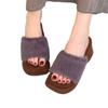 Women Wedges Platform Slippers Leopard Fur Shoes Square Toe Chunky Slingback Flip Flops 2025 Trend New Winter Slides Zapatillas