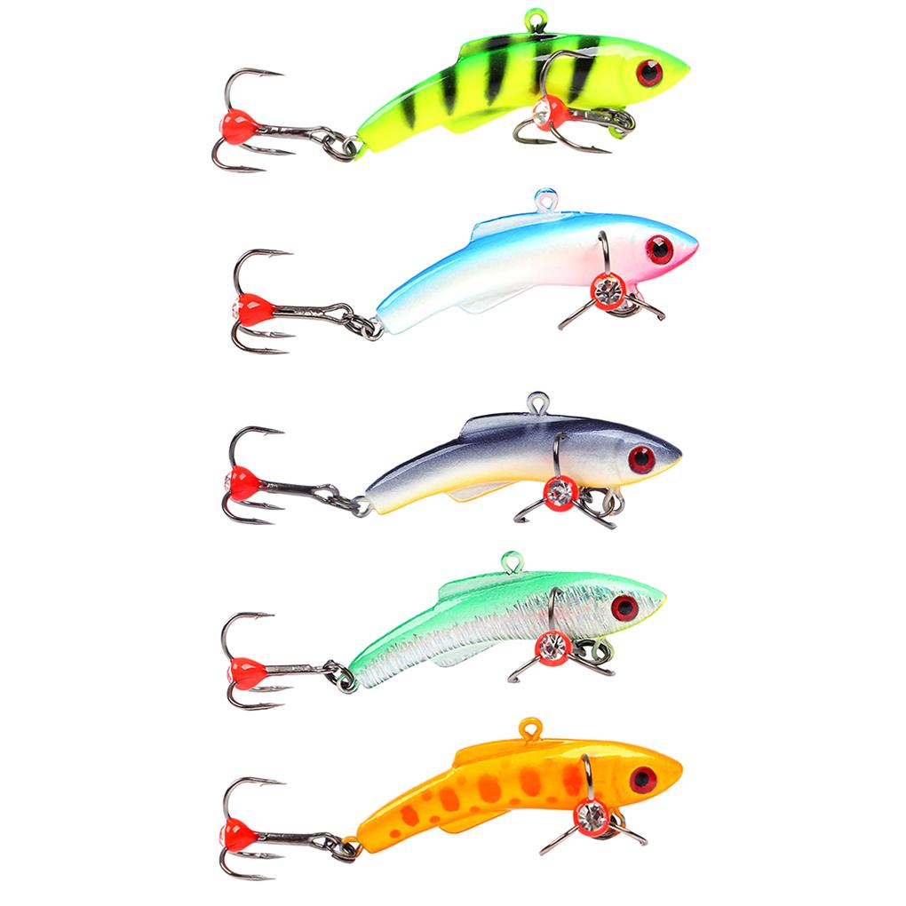 1PCS Lure Bait Outdoor Fishing Artificial Plastic Bait Ice Fishing With 3D Eyes Fishing Supplies Fishing Tackle 4\.3CM/5CM/5\.5CM
