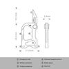 Navaja de Bolsillo Plegable de Aleación de Titanio Hebilla Abrebotellas Multifuncional Llave Hexagonal Herramienta EDC Destornillador Recto Phillips