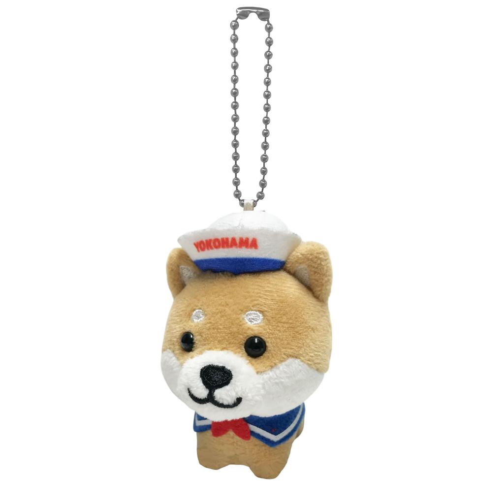 [LamPlanning] [Series-6] Traveling Mameshiba Keychain Mascot Ball Chain Bag Charm Cute Fluffy Shiba Inu Mameshiba (Yokohama Sailor)