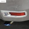 2PCS Rear Tail Fog Lights Lamps Frame Decoration Cover Trim For Toyota Corolla 2014 - 2018 ABS Chrome Accessories Exterior Kit