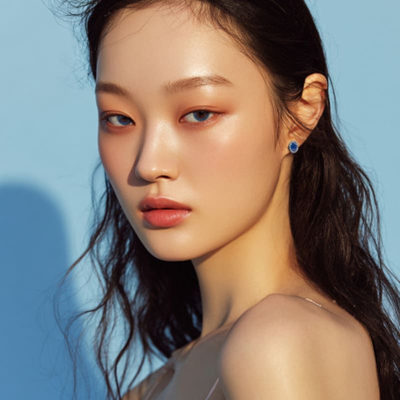 AUGUST ALICE Gem etoile Cubic Blue Earrings [Gem etoile Cubic Blue Earrings]