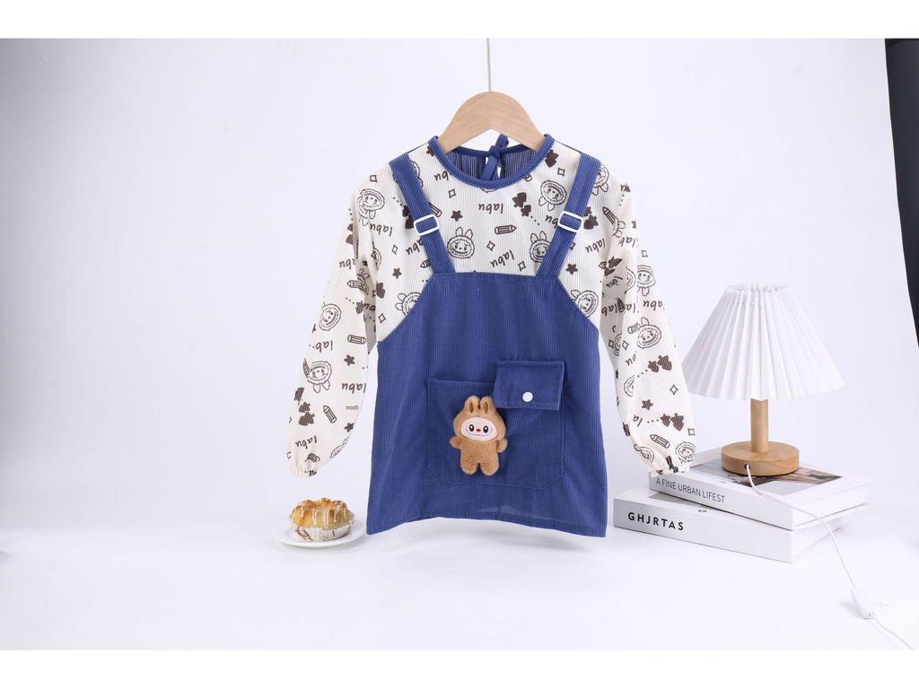 Baby Waterproof Cartoon Smock Bib for Spring/Autumn - Stain and Dirt Resistant