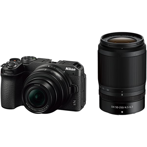 

Nikon Z30 Mirrorless Camera with Double Zoom Image Black Kit, Z-Mount, APS-C, Video/Vlogging, Stabilization, чорний