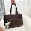 TS JYL laptop bag,Japanese JK Style Women Handbag Large Capacity Commuter Shoulder Bag