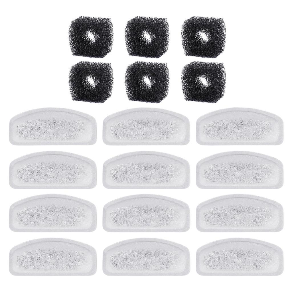 18pack Cats Water Fountains Filters Nonwoven Filters Resins Water Sponges for Pet Drinking Feeders Accessory