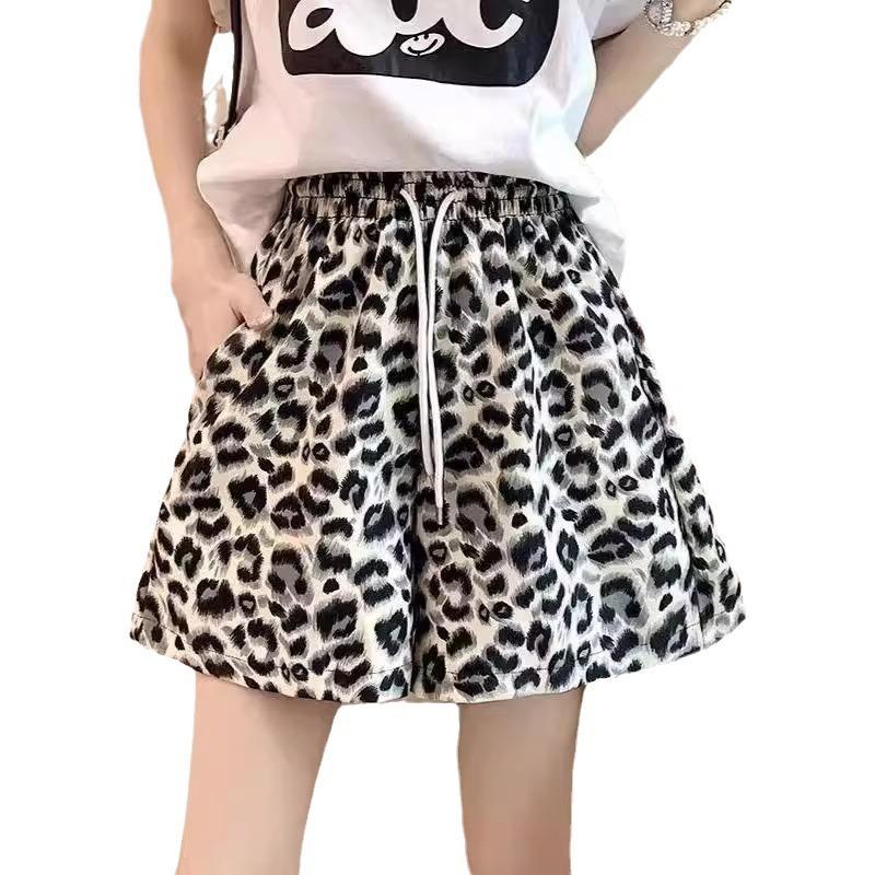 Short large en soie glacée pour enfants, pantalon de yoga fin et ample, pantalon de survêtement à séchage rapide