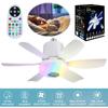 Socket Fan Light with Remote Ceiling Fan with Light Adjustable Wind Speed Light Bulb Fan Dimmable LED Light Fan for Dining Room