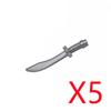 MOC Brique de Construction Médiévale Soldat Figurine de Film Accessoire Casque Arc Flèche Épée Hallebarde Hache Épaulette Mini Jouet K034