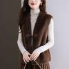 Spring and Autumn New Imitation Mink Velvet Vest Fur Coat Fashionable Wear Winter Short Imitation Mink Vest