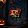 Living Room Halloween Decorations Decoration Hanging Sign Festive Party Wooden Decorative Plaque Easy Atmosphere Decor Hang for Indoor Outdoor Home