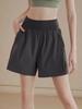 Women's Plus Size Quick Dry High Waist Sports Shorts - Summer Outerwear, Loose Fit, Running Capris.